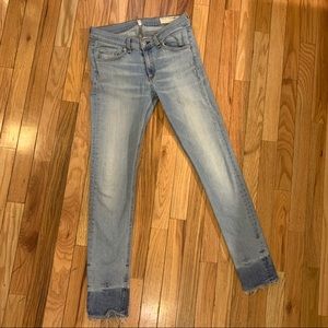 rag & bone size 28 stretch light denim jeans